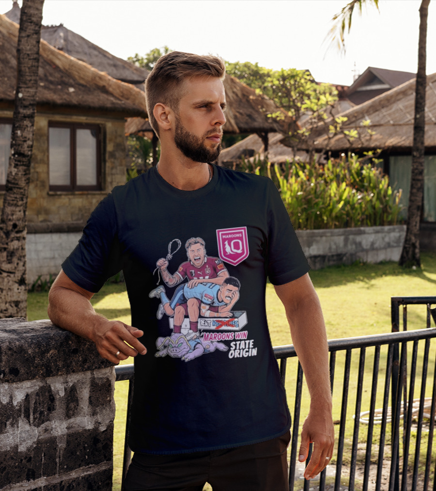 Queensland Maroons Win Over Nsw Blues State Origin Victory T-Shirt