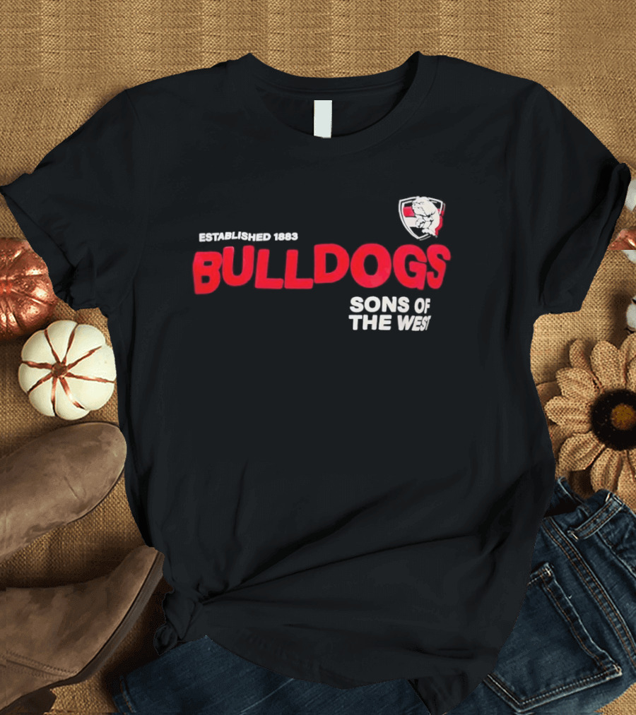 Western Bulldogs Established 1883 Sons Of The West T-Shirt