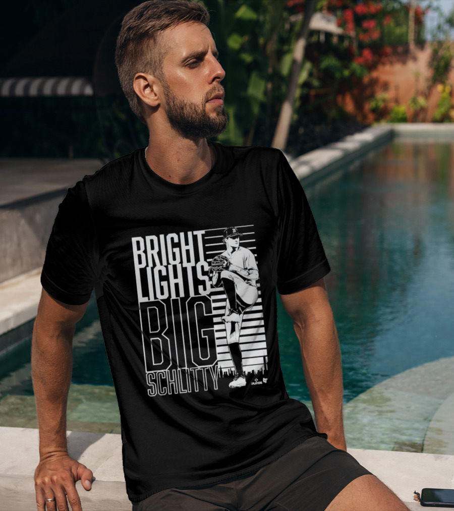 Bright Lights Big Schlitty Cam Schlittler Pitching T-Shirt