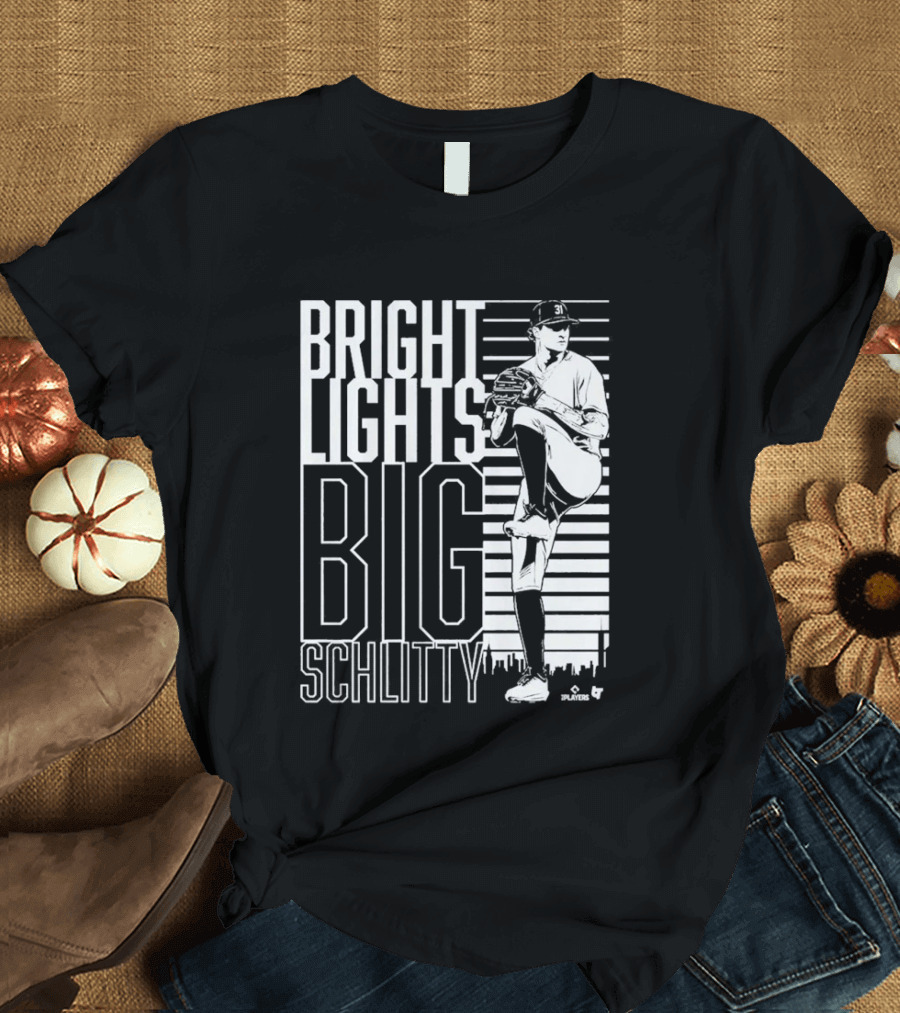 Bright Lights Big Schlitty Cam Schlittler Pitching T-Shirt