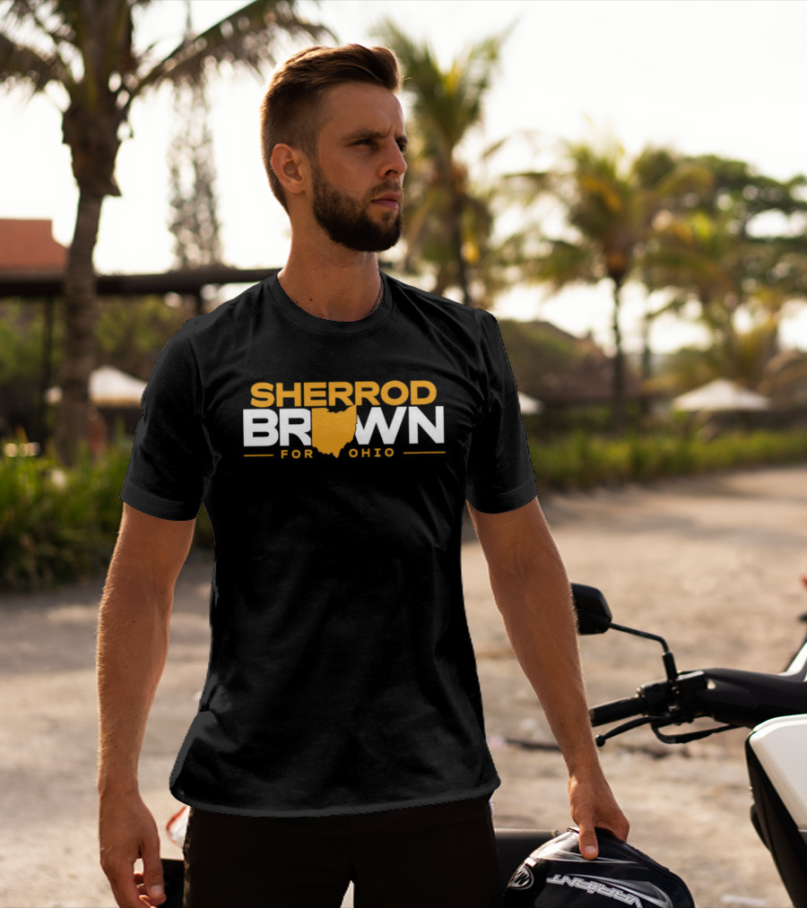 Sherrod Brown Ohio Map Support T-Shirt