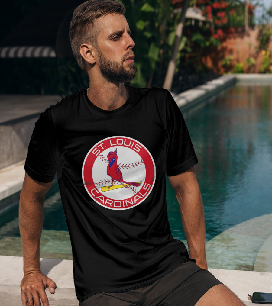 St. Louis Cardinals 2026 Baseball Bird Bat Red Circle T-Shirt