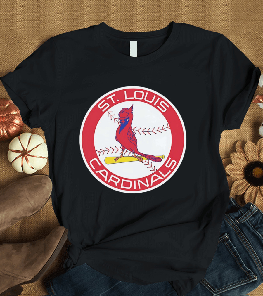 St. Louis Cardinals 2026 Baseball Bird Bat Red Circle T-Shirt