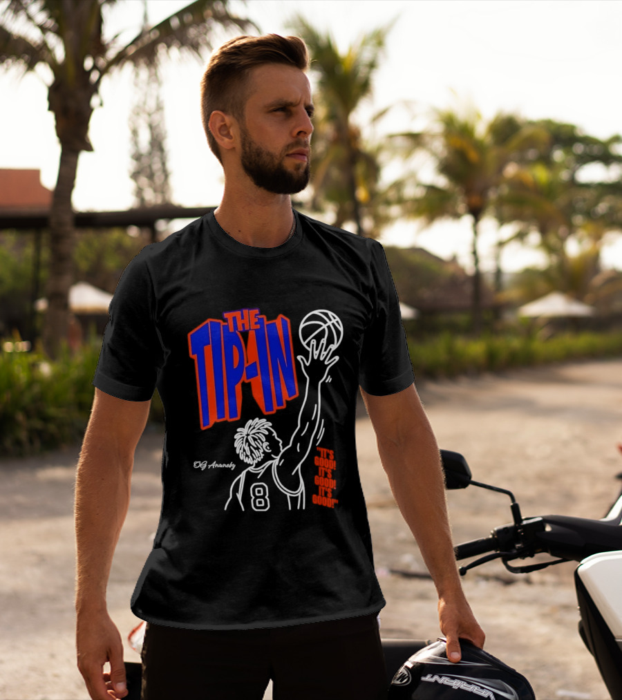 The Tip In OG Anunoby New York Knicks 2026 NBA Champs Basketball Player 8 T-Shirt