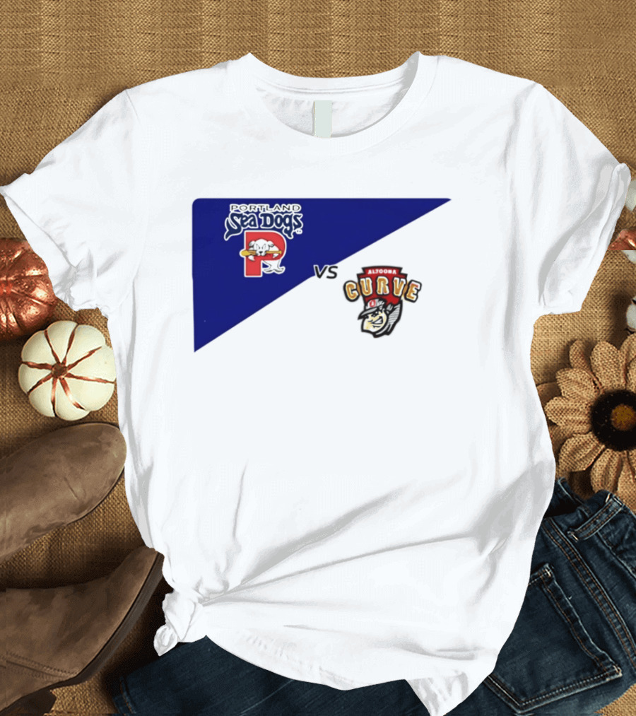 Portland Sea Dogs Altoona Curve Baseball Matchup 2026 T-Shirt