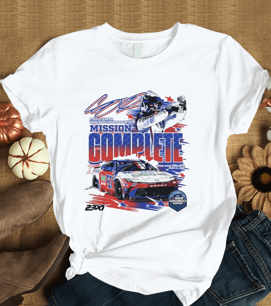 NASCAR San Diego 2023 First Career Cup Series Win Mission Complete T-Shirt
