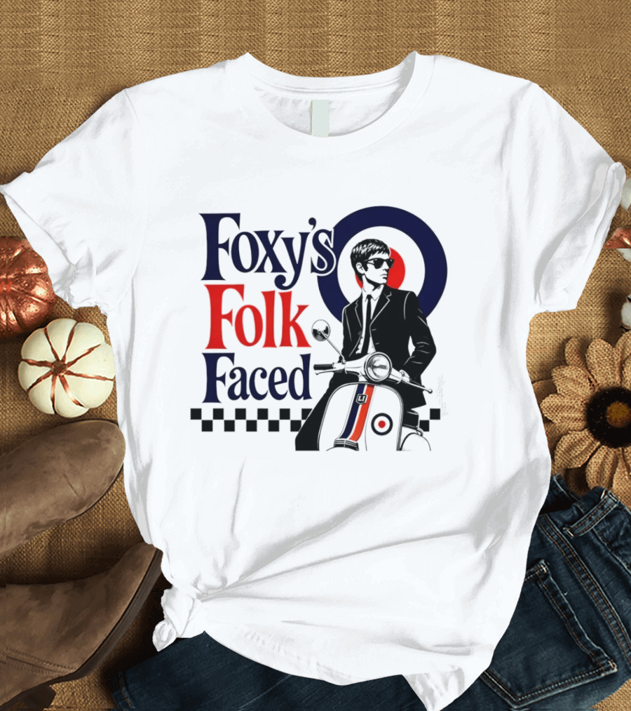 Foxy's Folk Faced Mod Scooter T-Shirt