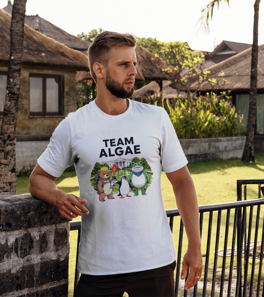 Team Algae Frog Penguin Bear White House 2026 Make Algae Great Again T-Shirt
