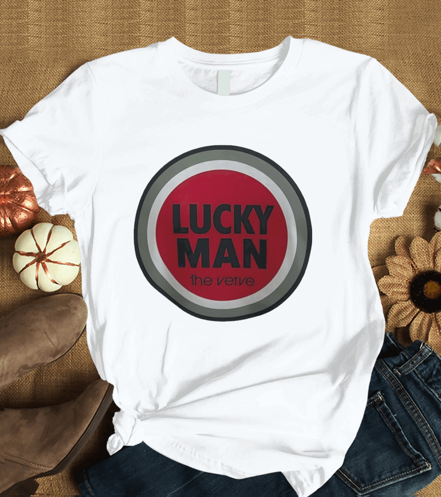 The Verve Lucky Man Red Circle T-Shirt