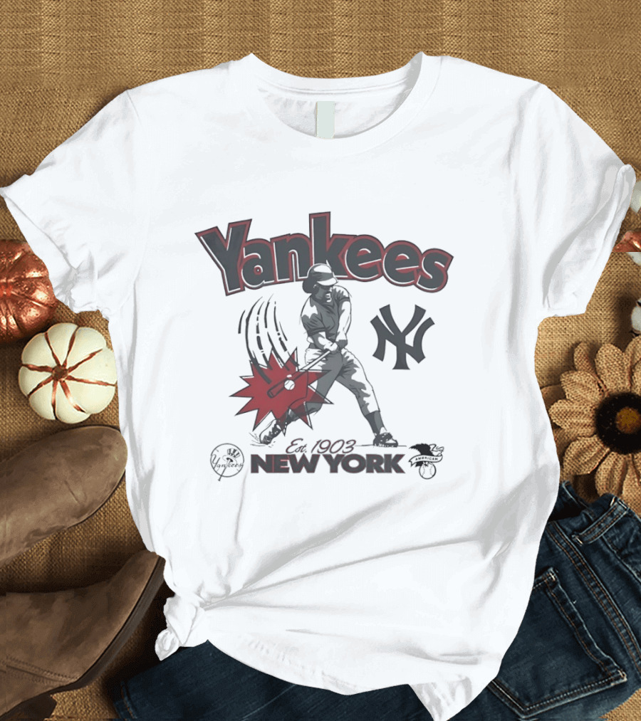 Yankees Est 1903 New York MLB Vintage Baseball Player T-Shirt