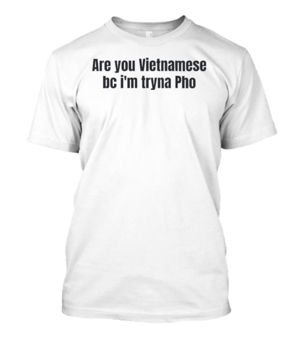 Are You Vietnamese Bc I'm Tryna Pho Vietnamese Noodle Pun T-Shirt