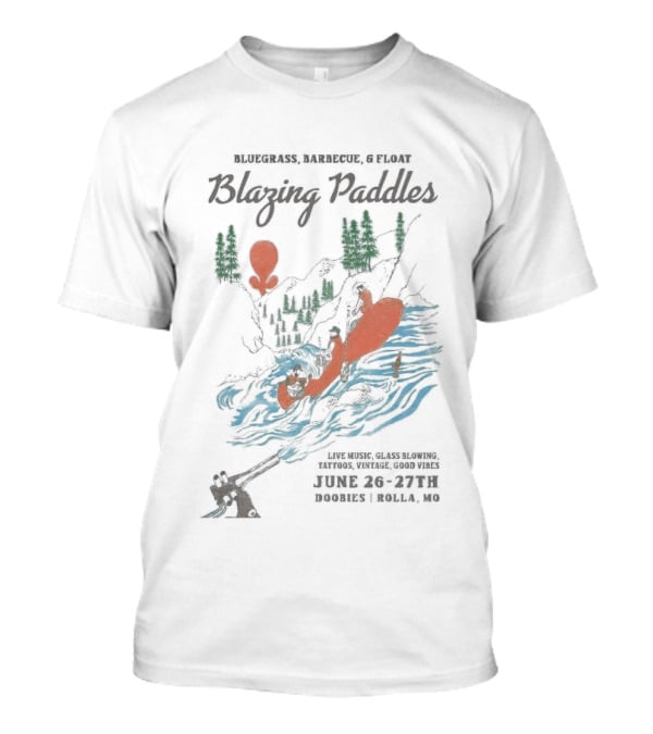 Blazing Paddles Riverboarding Adventure Rolla MO June 26 27 2026 T-Shirt