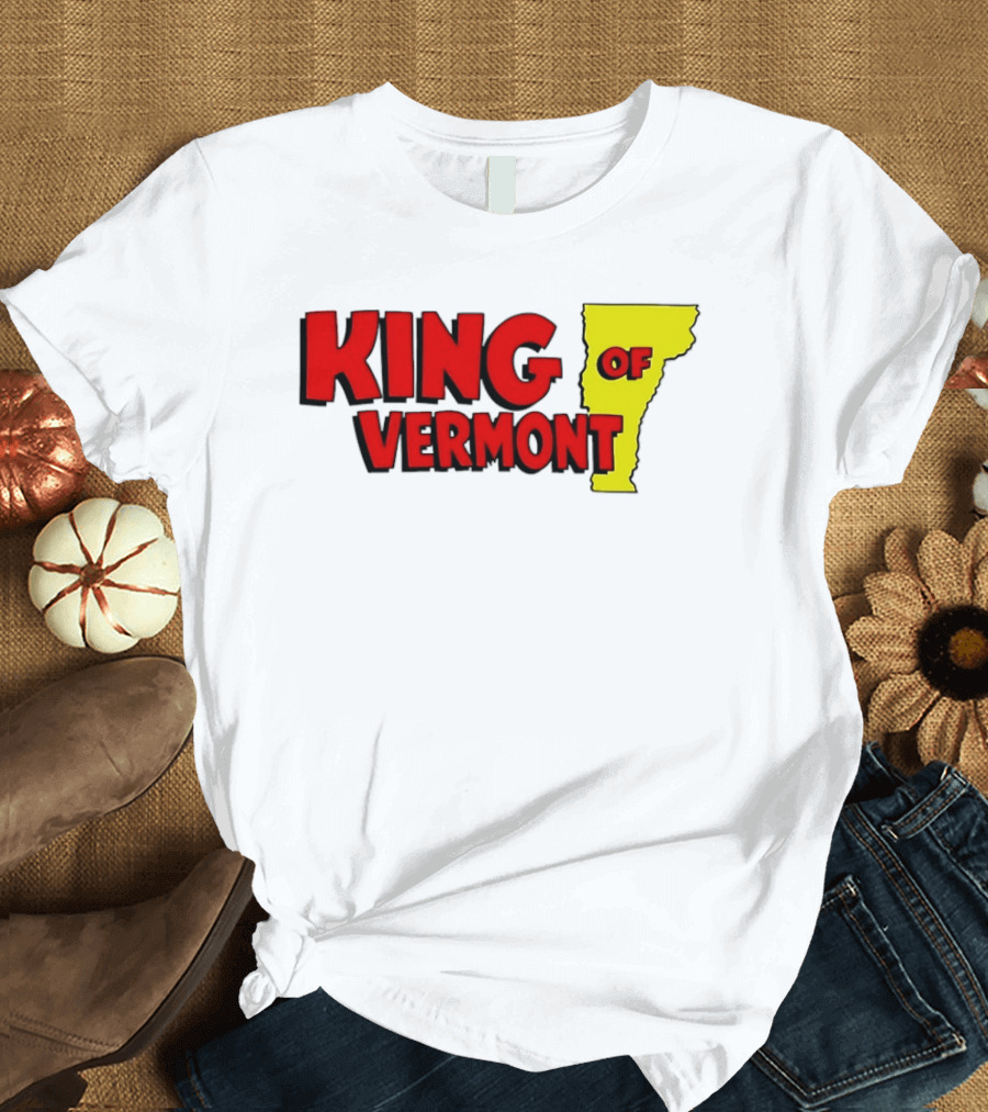 KING OF VERMONT Map T-Shirt