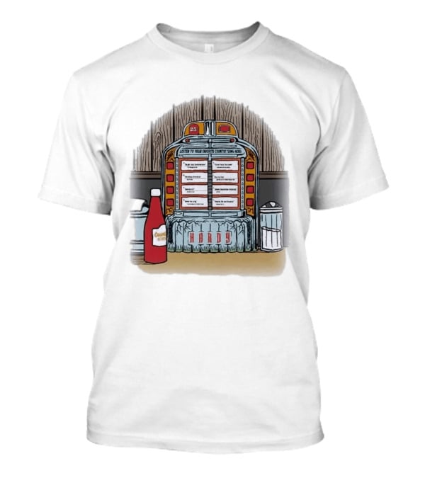 Hardy Jukebox Favorite Country Songs Vintage Scene T-Shirt
