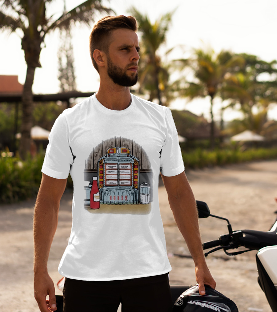 Hardy Jukebox Favorite Country Songs Vintage Scene T-Shirt