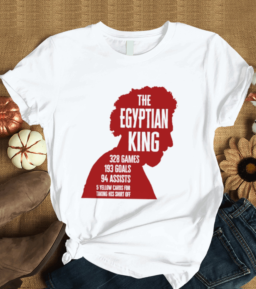 The Egyptian King Mohamed Salah 328 Games 159 Goals 94 Assists Liverpool FC Stats T-Shirt