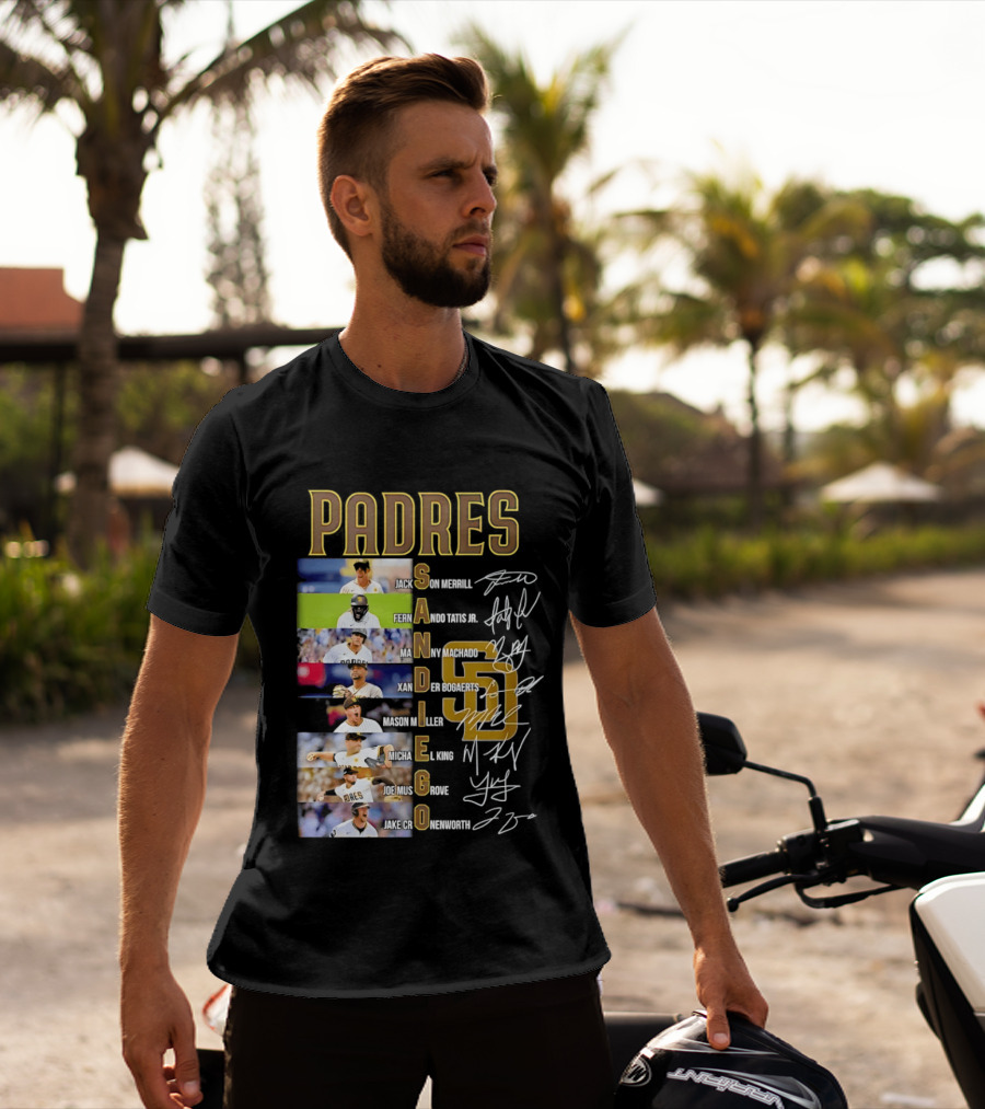 San Diego Padres Fernando Tatis Jr Manny Machado Xander Bogaerts Joe Musgrove Baseball T-Shirt