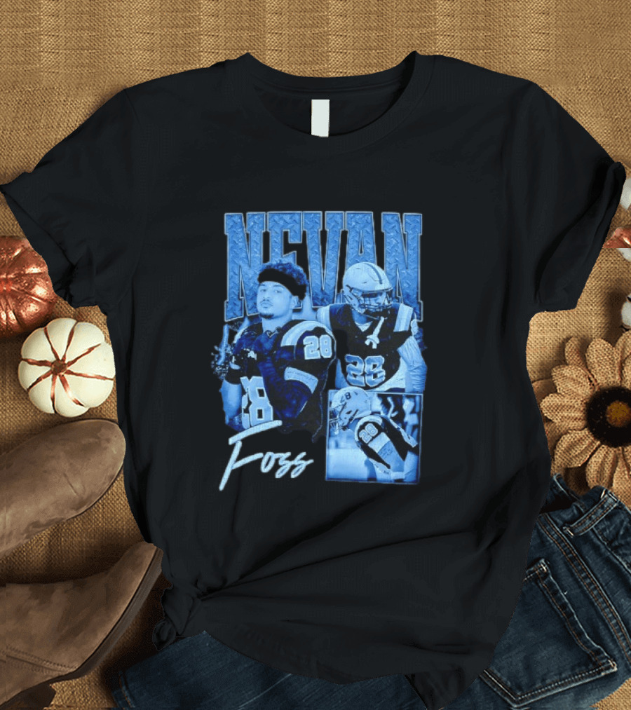 Nevan Foss Number 28 Football Athlete Sports Jersey T-Shirt