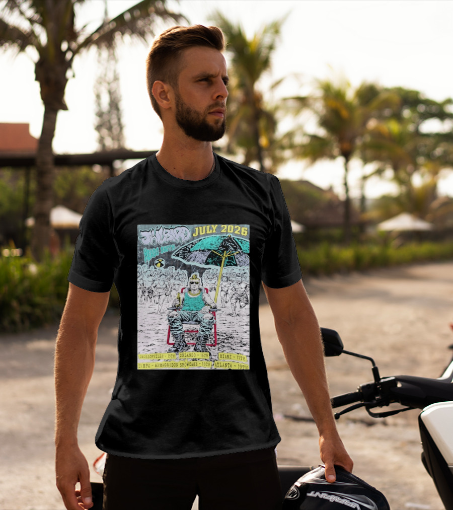 Jailbird Heads South July 2026 Tour Jacksonville Orlando Miami Tampa Atlanta T-Shirt