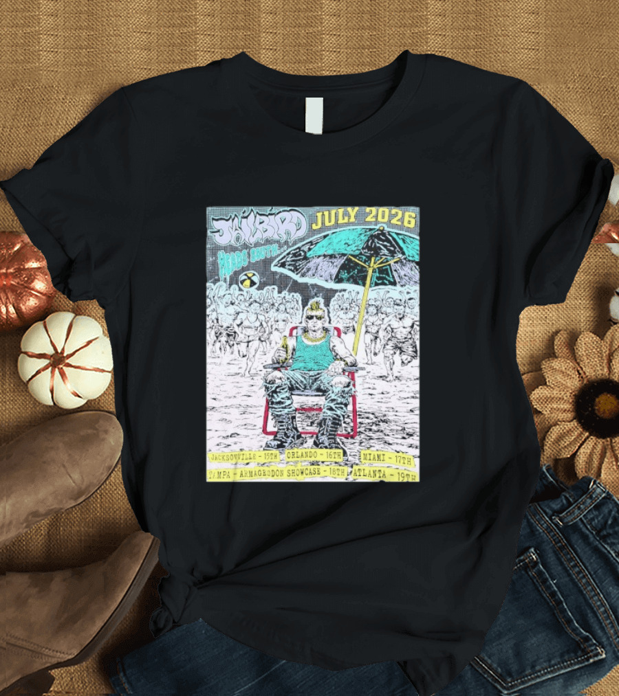 Jailbird Heads South July 2026 Tour Jacksonville Orlando Miami Tampa Atlanta T-Shirt
