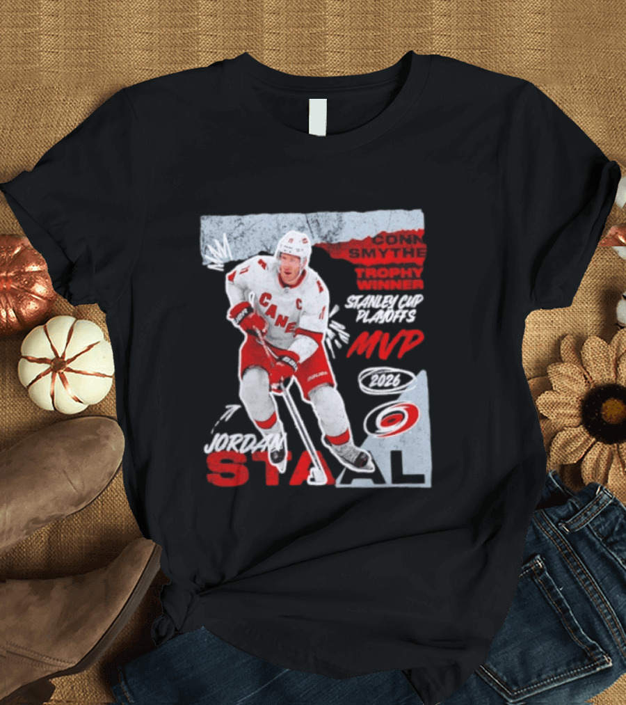 Jordan Staal Carolina Hurricanes Conn Smythe Trophy Winner 2026 Stanley Cup Playoffs MVP 2021 T-Shirt