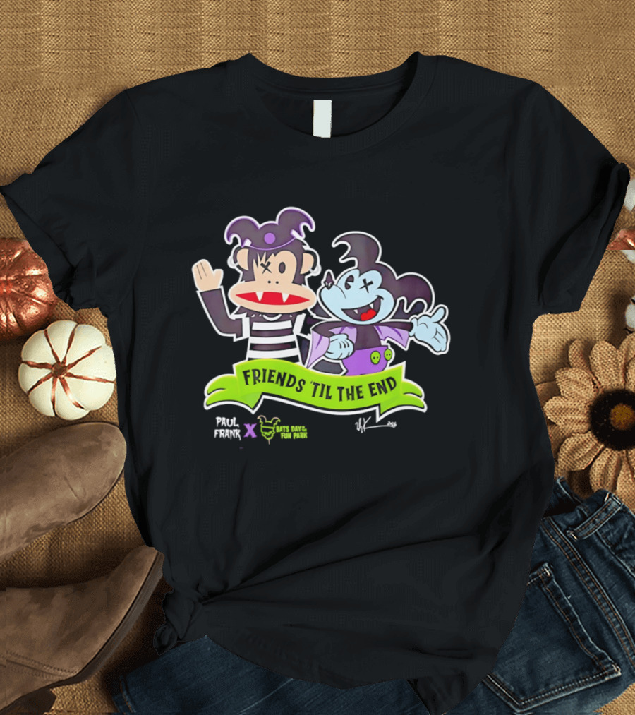 Paul Frank Bats Day Characters Friends Till The End Collaboration T-Shirt