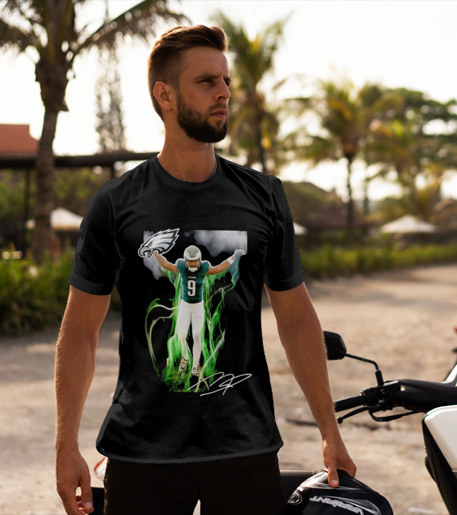 Philadelphia Eagles Makai Lemon Number 9 Rookie Legacy NFL Football Player Celebration T-Shirt