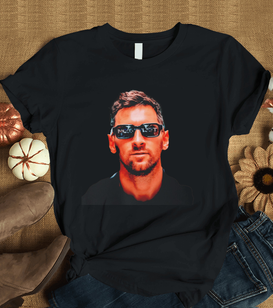 Lionel Messi Inter Miami Sunglasses Cool Soccer Star Look T-Shirt