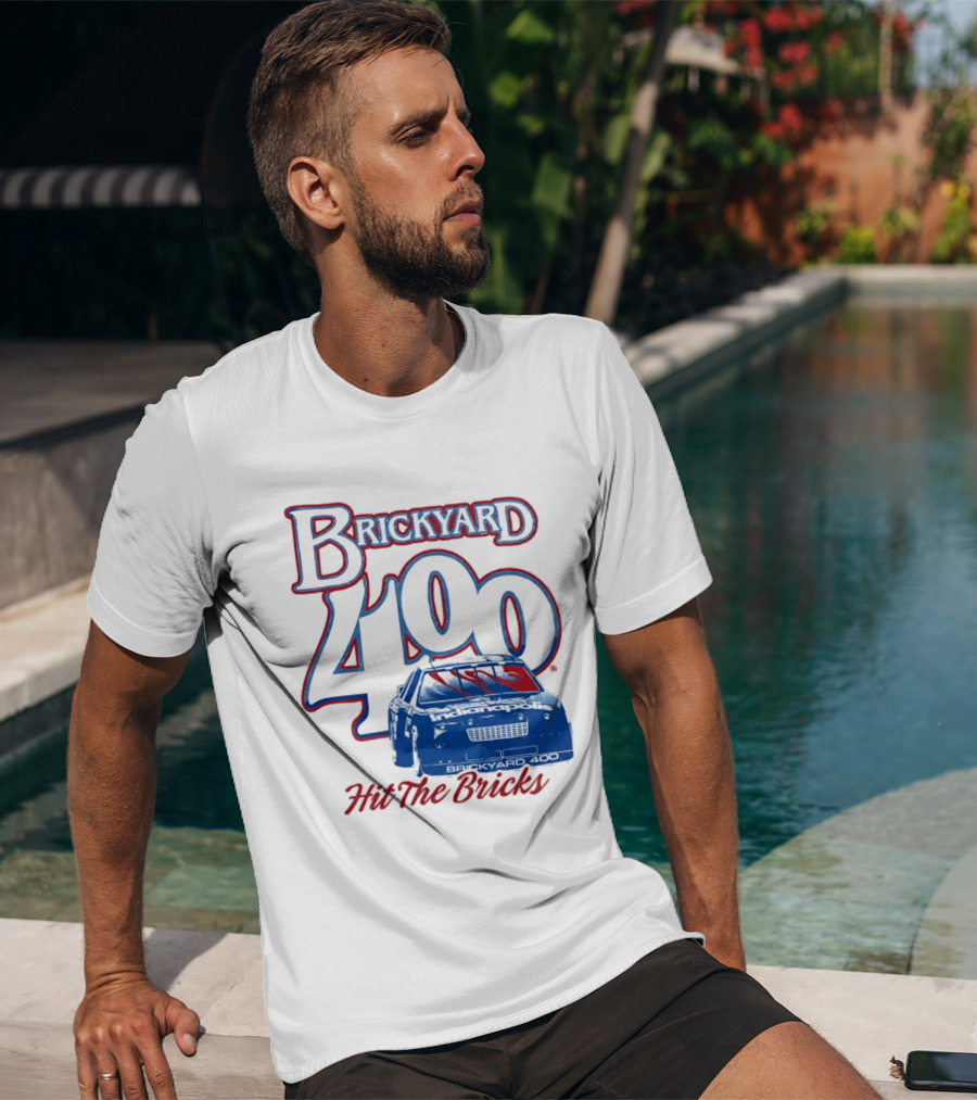 Brickyard 400 Hit The Bricks Indianapolis Motor Speedway Racing Car T-Shirt