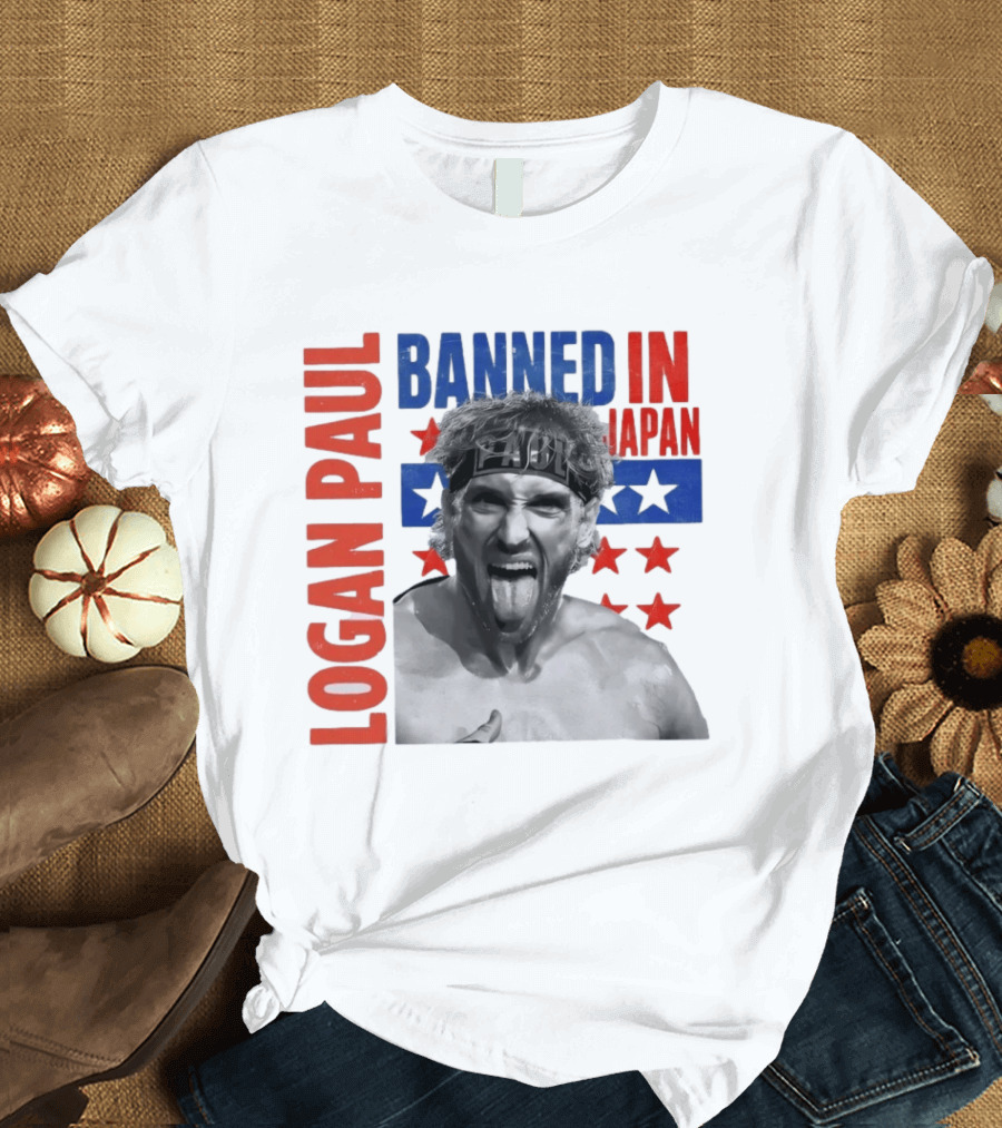 Logan Paul Banned In Japan Stars And Stripes T-Shirt