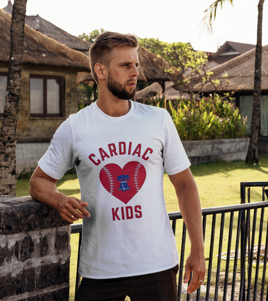 Cardiac Kids Philadelphia Phillies Heart Baseball T-Shirt