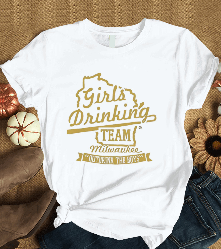 Girl's Drinking Team Milwaukee Wisconsin T-Shirt