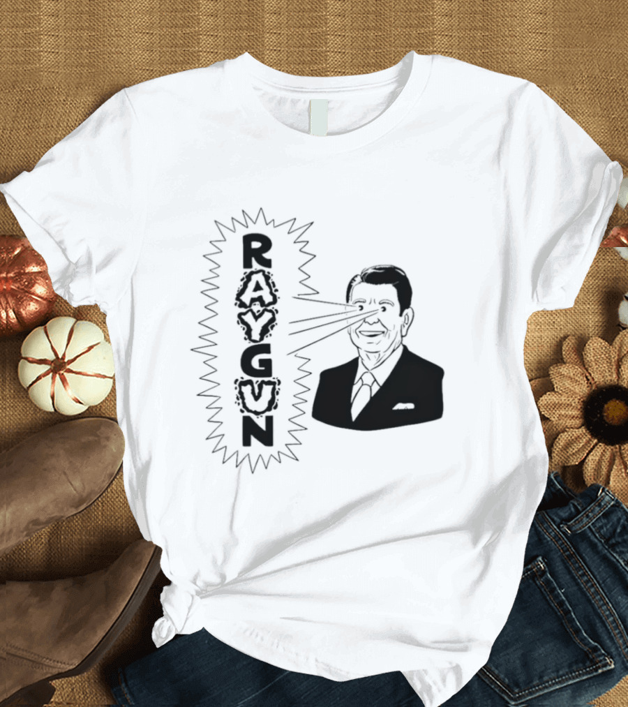 Raygun Ronald Reagan Laser Eyes T-Shirt