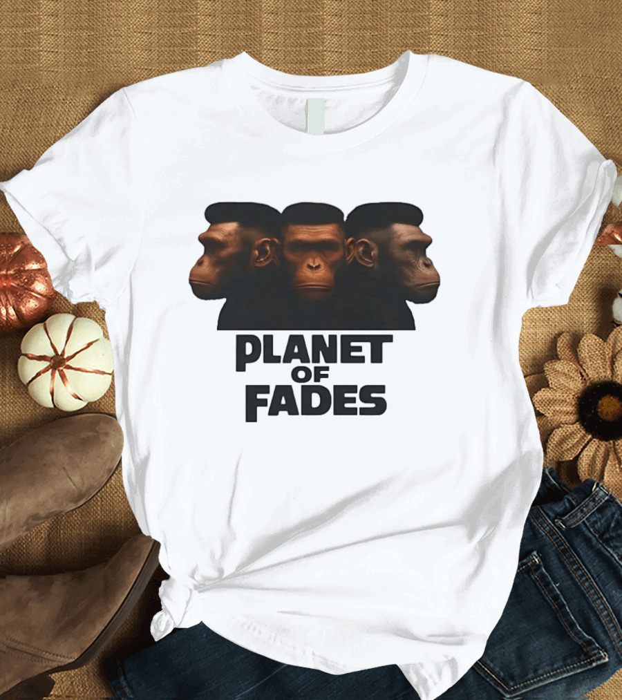 Three Chimpanzees Planet Of Fades T-Shirt