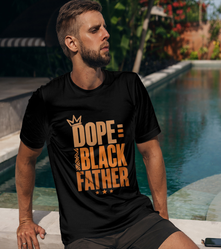 Dope Black Father Crown Stars T-Shirt