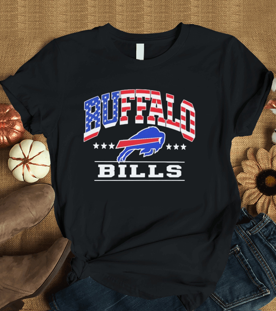 Buffalo Bills 1776 2026 American Flag 250 Years 4th Of July Celebration T-Shirt