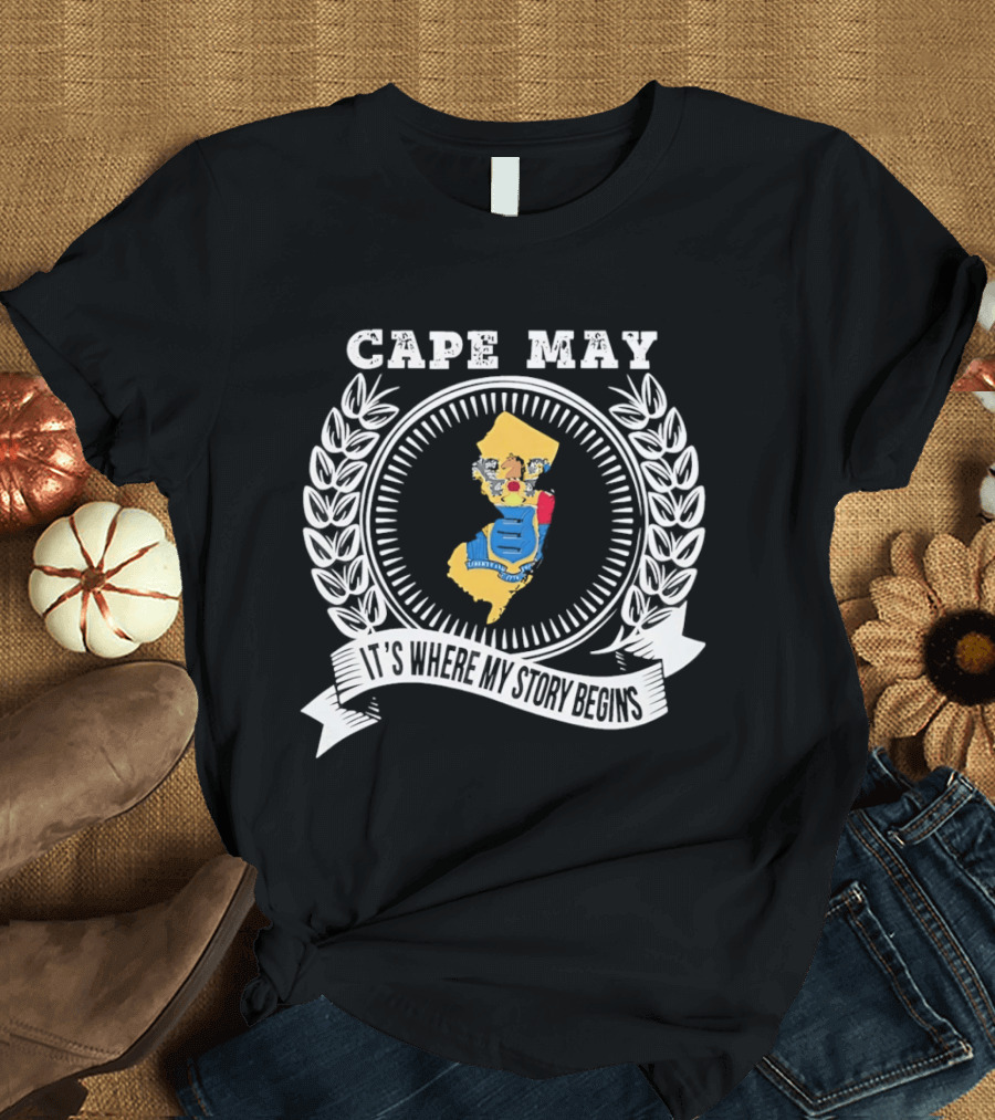 Cape May New Jersey It's Where My Story Begins T-Shirt