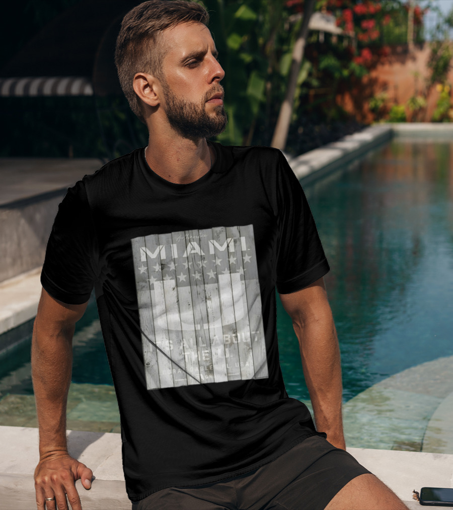 Authentic Miami It's All About The U Coral Gables FL USA Handcrafted T-Shirt