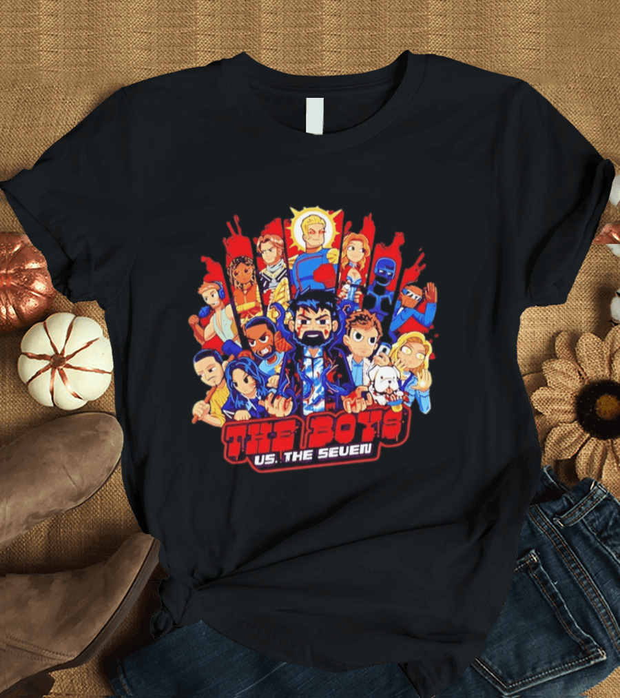 The Boys Vs The Seven Chibi Homelander Character Clash T-Shirt