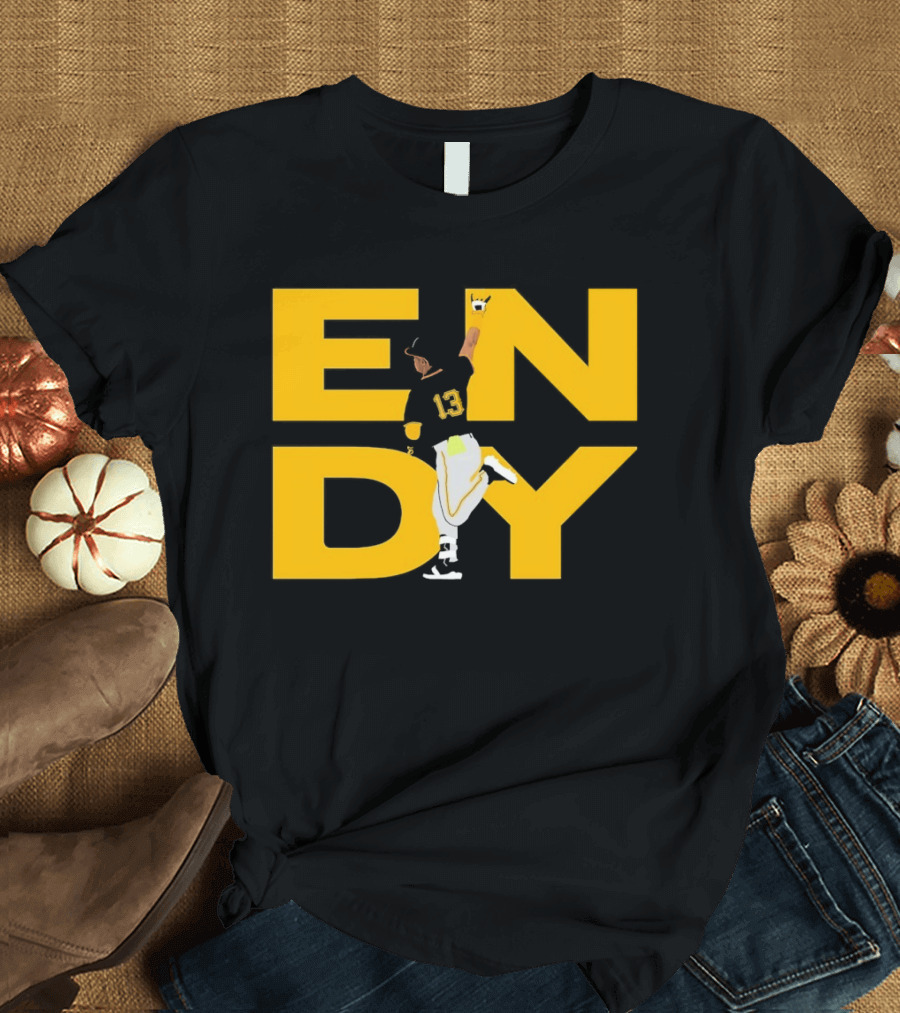 Endy Rodríguez 13 Pittsburgh Pirates Baseball T-Shirt