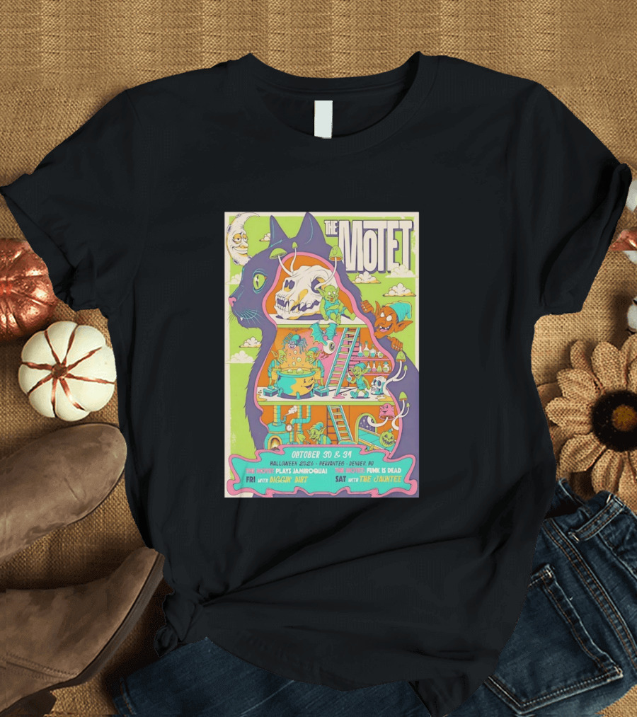 The Motet Plays Jamiroquai Halloween 2026 Cervantes Denver Concert Funk Is Dead Diggin' Dirt The Jauntee T-Shirt