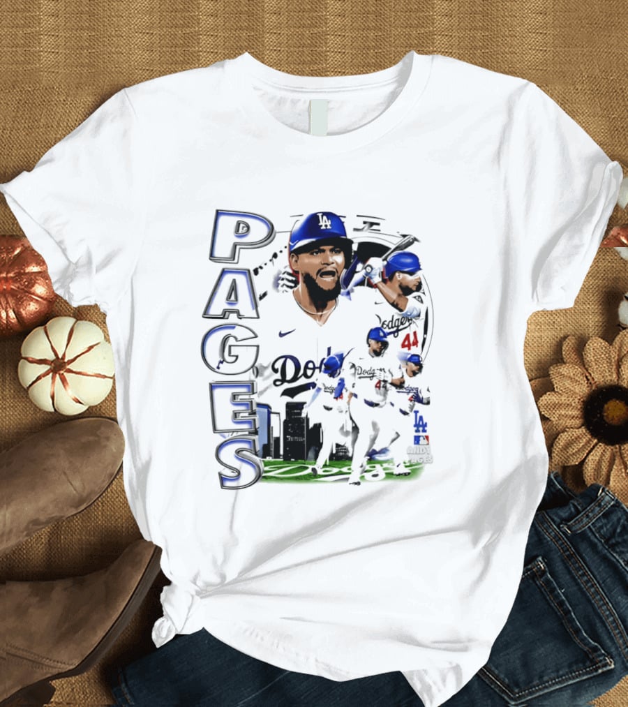 Andy Pages Los Angeles Dodgers 90s Bootleg Collage Dodgers 44 T-Shirt