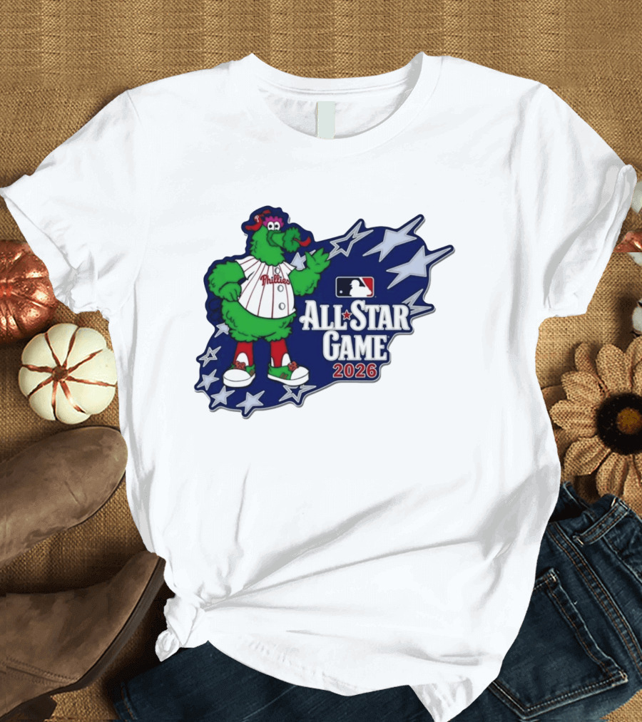 Philadelphia Phillies MLB All Star Game 2026 Phanatic Stars T-Shirt