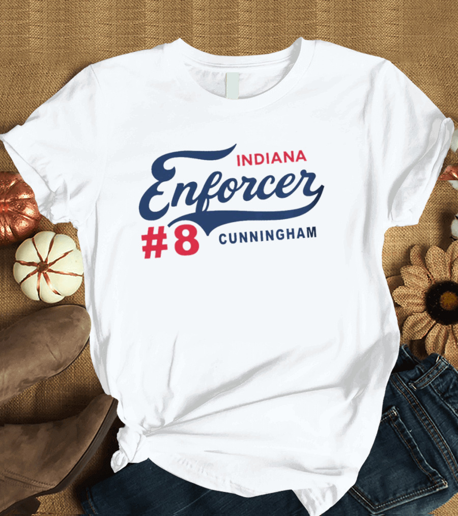 Sophie Cunningham Indiana Enforcer #8 Cunningham Indiana Basketball T-Shirt
