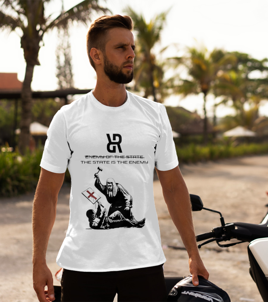 Revolutionary Struggle Judging The State Is The Enemy Political Protest T-Shirt