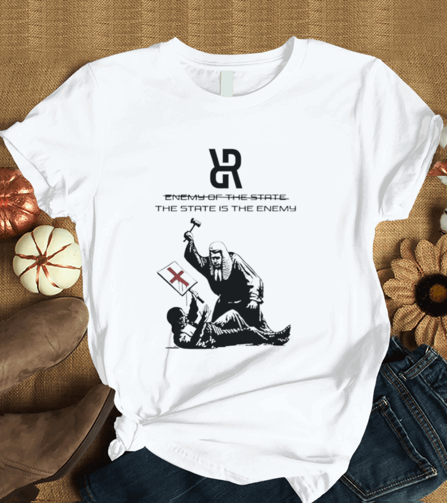 Revolutionary Struggle Judging The State Is The Enemy Political Protest T-Shirt