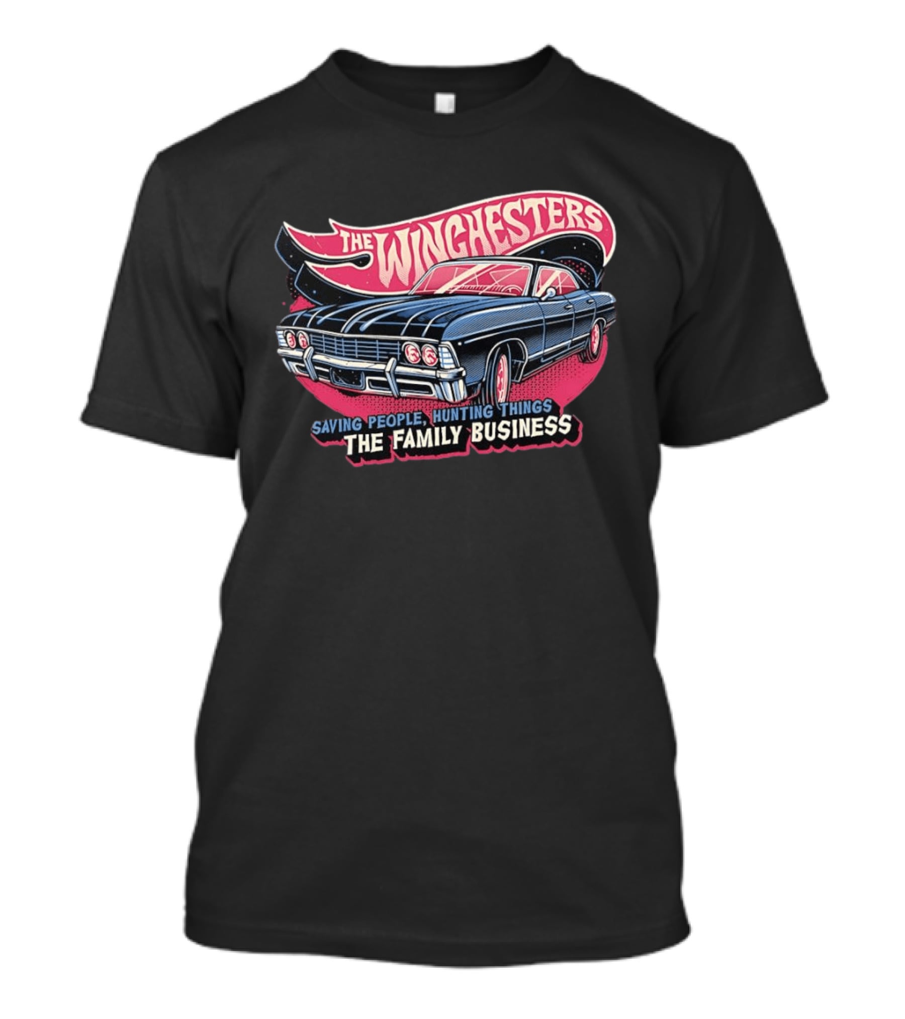 The Winchesters Impala Saving People Hunting Things Family Business T-Shirt