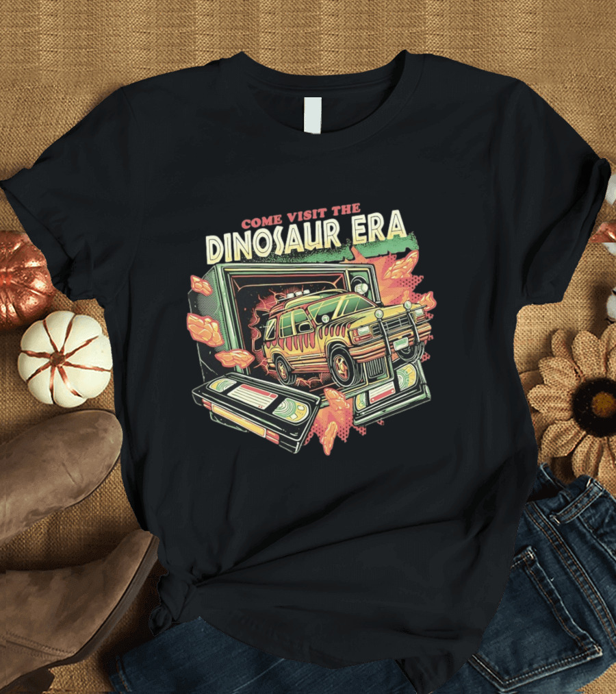 Come Visit The Dinosaur Era Jeep Bursting Through TV T-Shirt