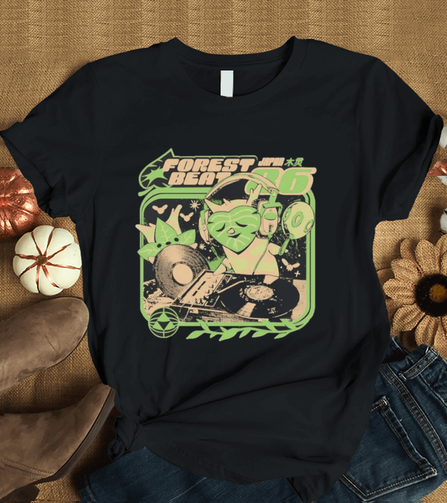 Forest Beat Korok DJ Vinyl Turntable Japan Music 86 T-Shirt