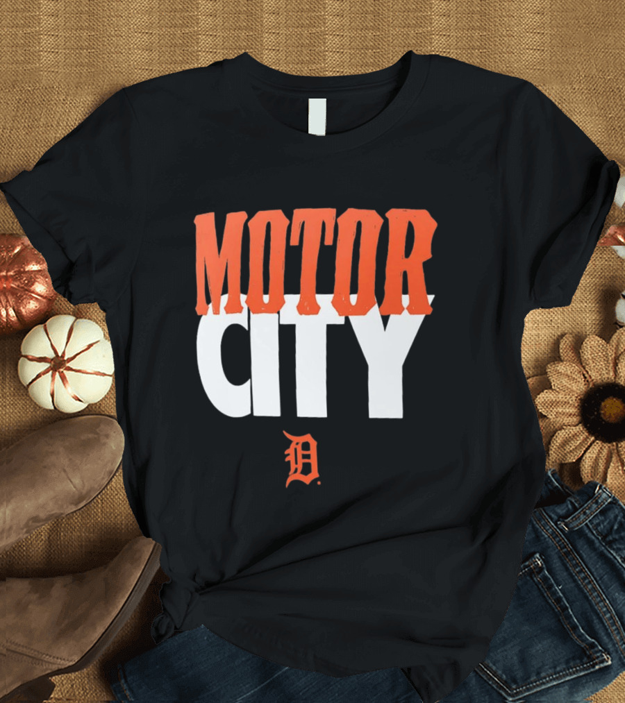 Detroit Tigers Motor City MLB Baseball Team Fan Gear T-Shirt